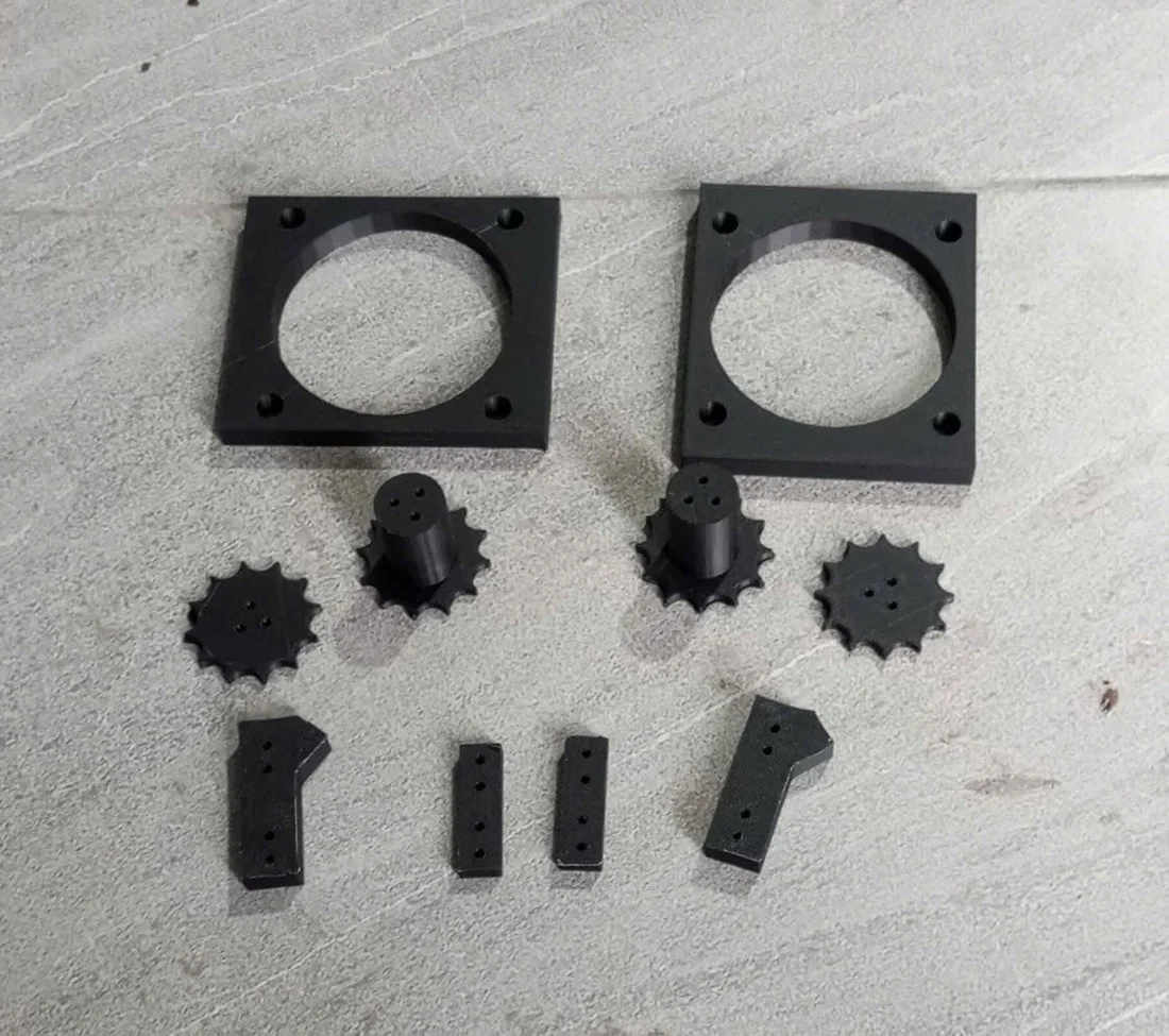 Bộ chi tiết nhựa có lỗ liên kết do Vạn Kim trực tiếp in 3D