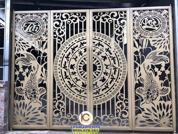mẫu cửa cổng sắt cắt cnc đẹp