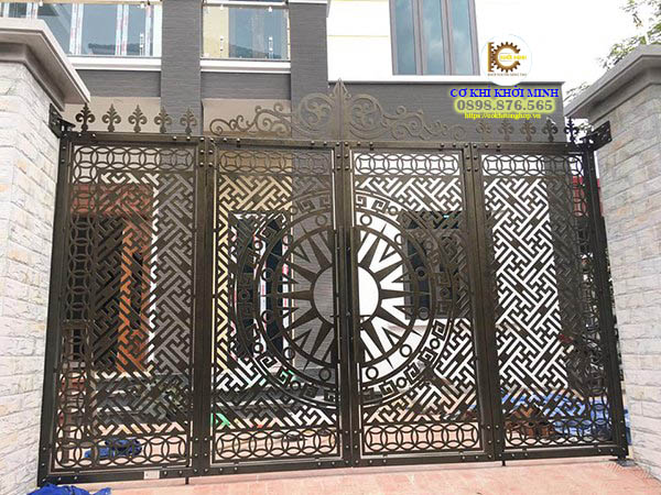 mẫu cửa cổng sắt cắt cnc đẹp